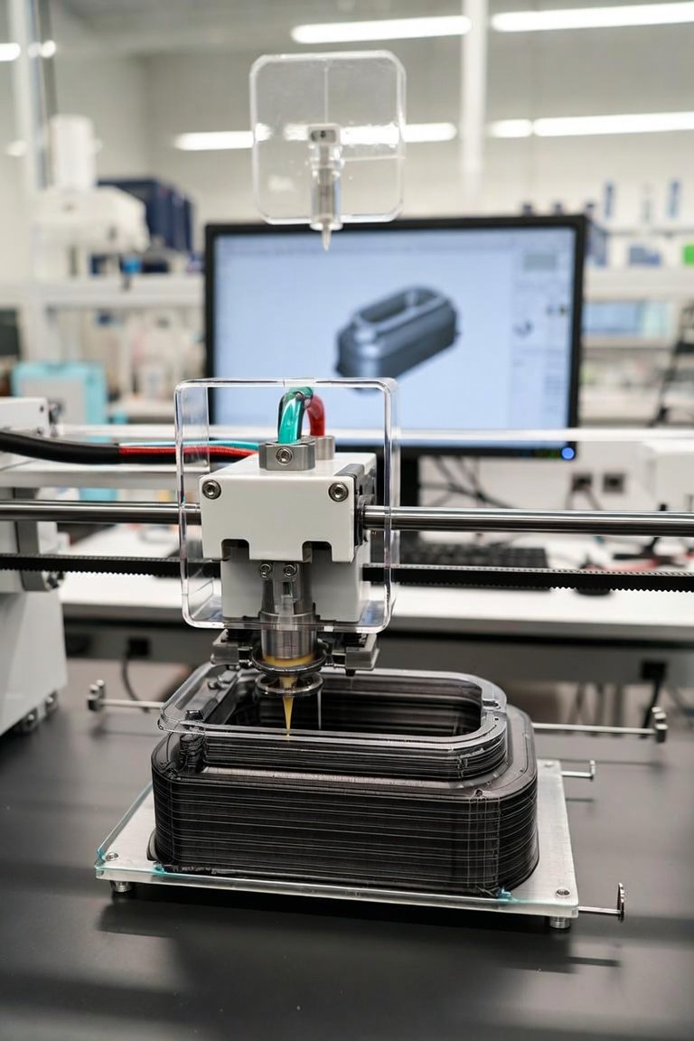 3D printer creating medical prosthetics and implants